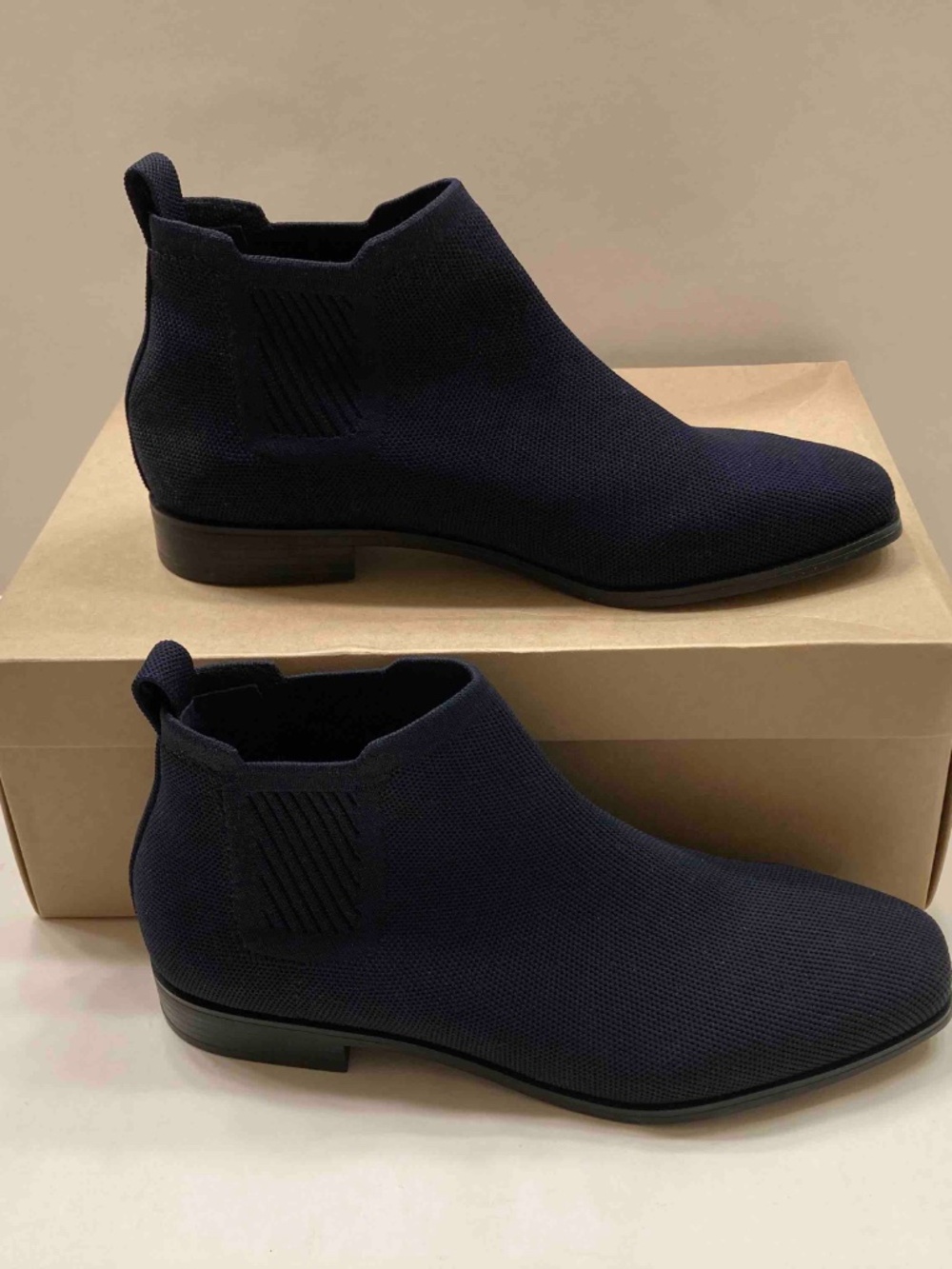 VIVAIA Ryan Knit Chelsea Ankle Boots navy Women's Size 43 - Picture 4 of 7